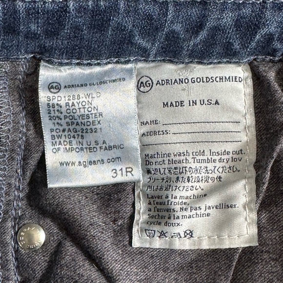 AG Adriano Goldschmied The Legging Super Skinny Size 31R - Picture 4 of 10